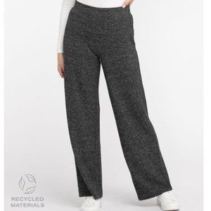 NEW Wide Leg Lounge Pant, Charcoal, L, Recycled Materials!
